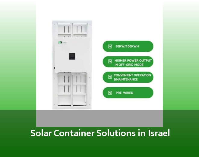 Solar Container Solutions in Israel